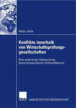 Konflikte innerhalb von Wirtschaftsprüfungsgesellschaften von Deutscher Universitätsverlag / Gabler